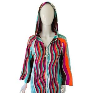 Sold Vintage 70’s Rare Jantzen Pool/Beach w/Hoody Cover Dress